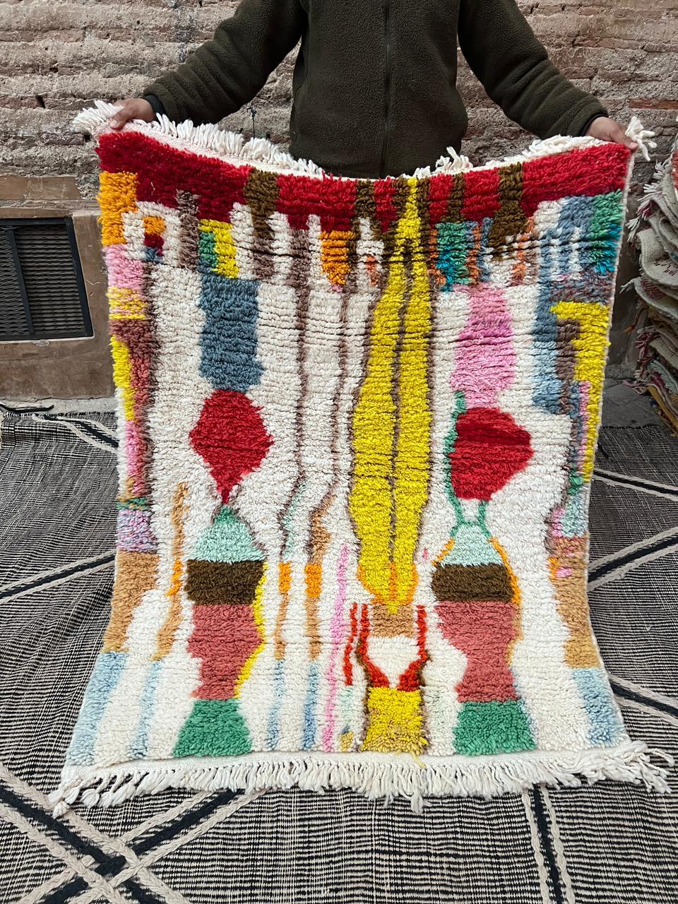 Tapis berbère Beni Ouarain 145/117cm