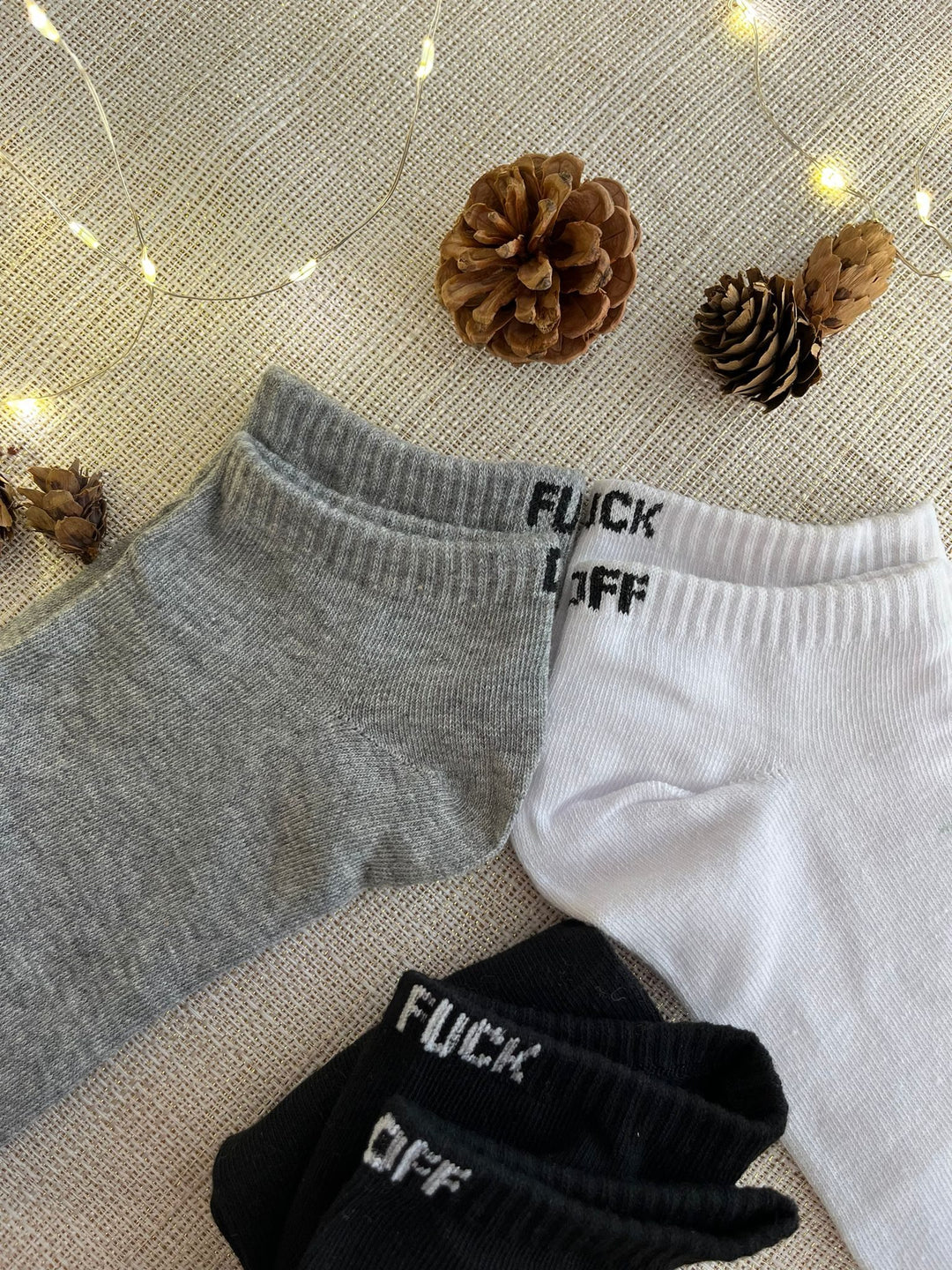 Chaussettes FUCK OFF - lot de 3