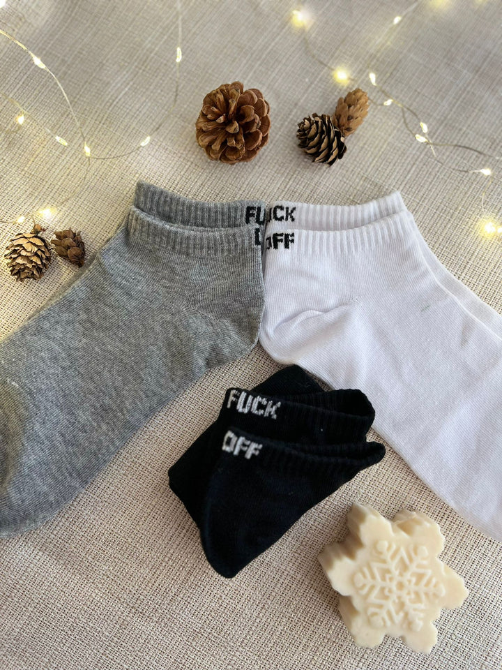 Chaussettes FUCK OFF - lot de 3