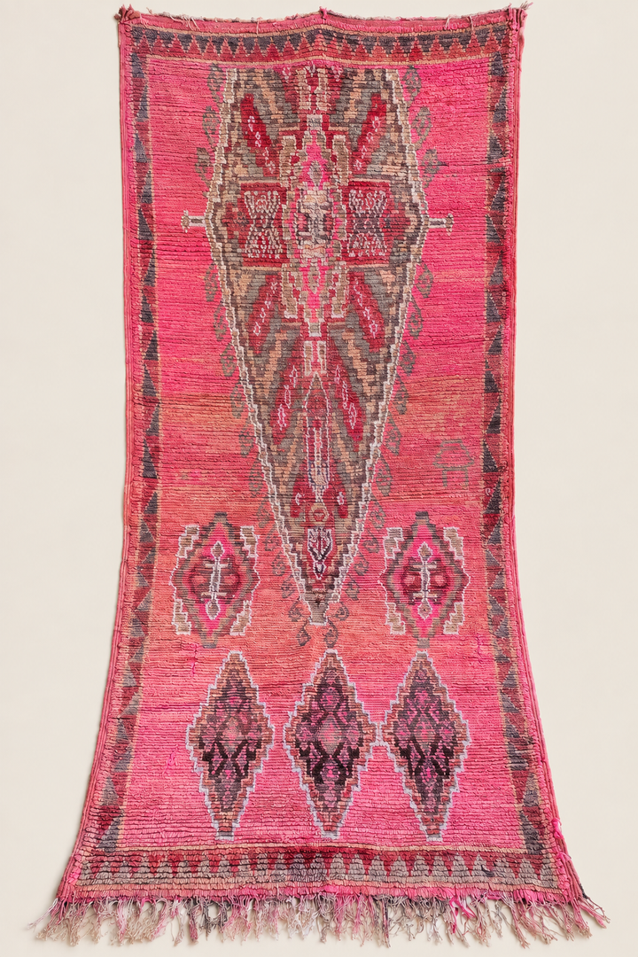 Tapis berbère ancien 320 × 118 cm