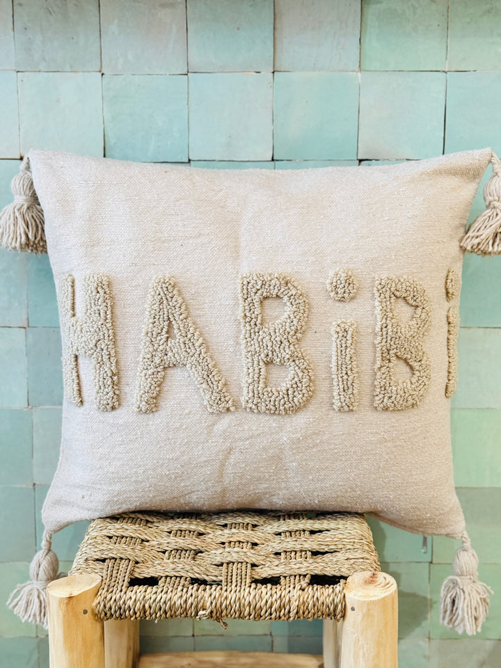 Coussin HABIBI beige