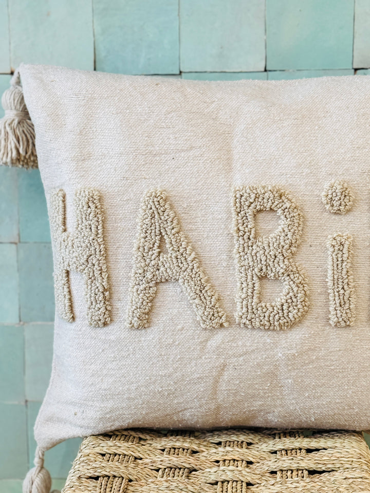 Coussin HABIBI beige