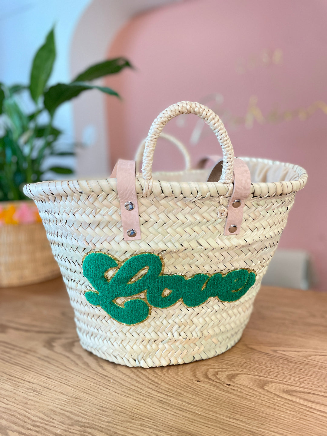 Panier Love Vert - 2 tailles