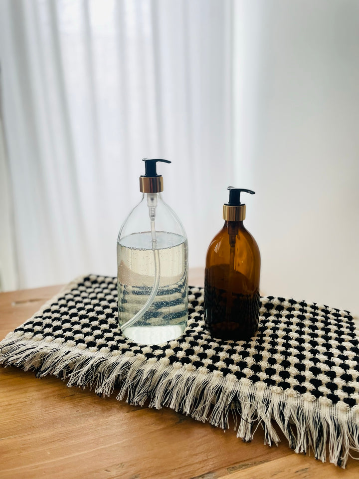 Soap dispenser - amber glass