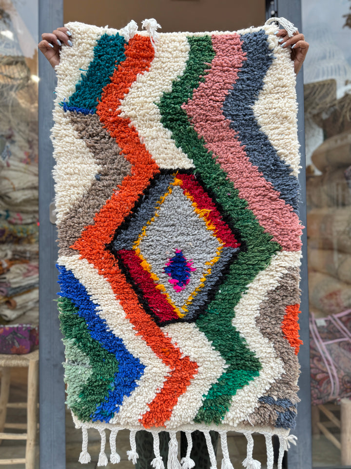 Descente de lit Tapis berbère Beni Ouarain - 107/62cm