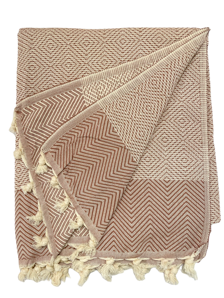 Cotton blanket - Brown