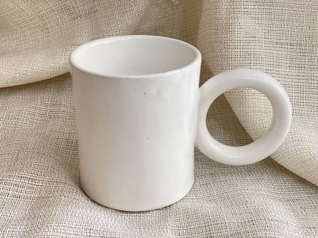 Mug O - blanc